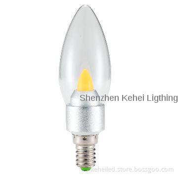 3W E14 LED Candle 220V with matt glass and Epistar chip